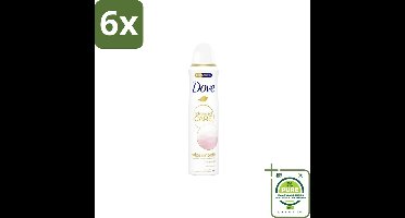 Dove Deodorant Spray Calming Blossom 150 ml - Voordeelverpakking - 6 stuks - Deodorant spray - Okselhuid verzorging