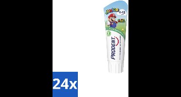 24 x Prodent Tandpasta Super Mario 6-13 jaar 75 ml - Tandpasta Voor Kinderen - Tandenpoetsen Voor Jongeren - Fluoride Tandpasta - Tandenbescherming Voor Kinderen - Gaatjesvoorkomend