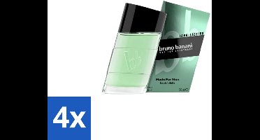 Bruno Banani – Eau de Toilette – Made For Men – 50 ml - Voordeelverpakking - 4 stuks