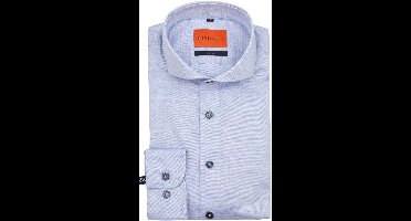 Suitable Melange Overhemd Lichtblauw - Maat 43 - Heren - Casual Shirt