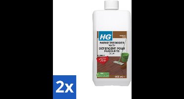 2 x HG Parketreiniger Glans 1 liter - Parketreiniger - Parketvloer - Glans - Dweilreiniger - Parketonderhoud