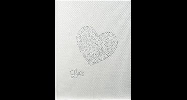 Exacompta 3x Gastenboek Harmony - 100 pagina's - 27x22cm - Glittery wit - 4754E