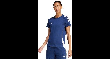 adidas T-shirt Dames Tiro 24 Sweat Donkerblauw-Wit - Maat L