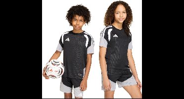 adidas T-shirt Kinderen Tiro 26 Competition Training Zwart-Grijs - Maat 164cm