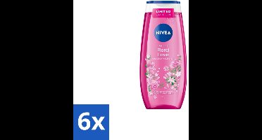 Nivea – Douchegel – Floral Love – 250 ml - Voordeelverpakking - 6 stuks