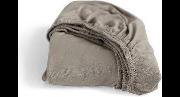 Cinderella Dubbel Jersey Hoeslaken - 2 persoons - Geschikt voor Boxspring - 160x200/210/220 cm - tot 25 cm  - Taupe