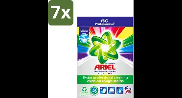 Ariel Professional - Waspoeder - Gekleurde Was - 90 Wasbeurten - Bulkverpakking - 7 stuks