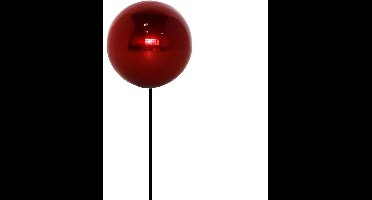 Buitengewoon de boet - Deco Heksenbol op Stok Rood Roestvrij Staal...