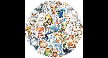 Waterdichte vinylstickers voor laptops, koffers, fietsen - Set van duurzame stickers - Creatieve cadeaus - Trendy designs.
