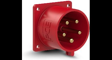 PCE 625-6 CEE opbouwconnector voor apparaten 70x70 recht 32A 5p 6h IP44