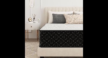 Matras – Pocketveringmatras – Tweepersoonsmatras – Logeermatras – Eenpersoonsmatras – 90 x 200 cm – 7 Zones Ergonomisch – H3 & H4 Hardheid