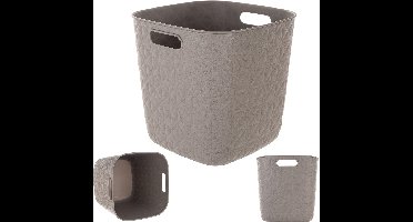 Curver Softex opbergmand Cube - 15L - Taupe