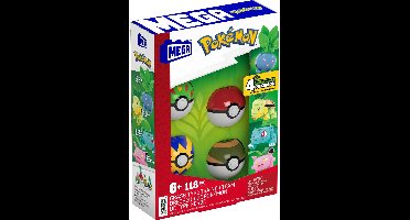 MEGA Pokémon Grass Type Trainer Team - Constructiespeelgoed - 6+ jaar