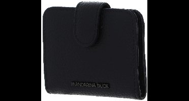 MANDARINA DUCK Leren kaarthoes Mellow Leather Card Case Nero zwart