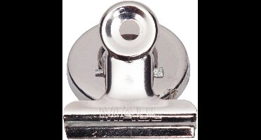 Papierklem maul bulldog magneet 30mm zilver 2st | 24 stuks