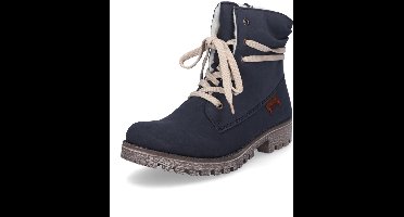 Rieker dames veterboot blauw