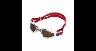 Aquasphere Kayenne Pro - Zwembril - Volwassenen - Brown Polarized Lens - Wit/Grijs
