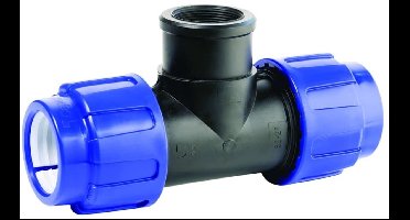 PE T-stuk 16mm, PP Koppeling, Klemmfitting