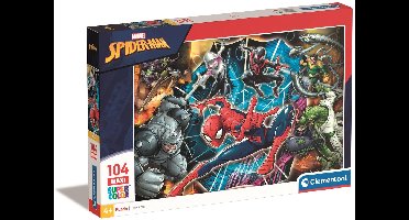 Clementoni - Puzzel - 104 Stukjes - Spider-Man - Maxi Puzzel - Vanaf 4 Jaar