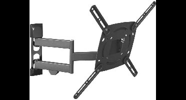 Barkan L4TVM Volledig beweegbare, gebogen/platte tv-muurbeugel voor schermen van 29-65 inch tot 7 lbs, scharnierend. 10 jaar garantie.