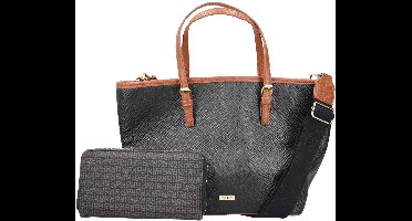 Rieker Dames H1543 Shopper, Zwart
