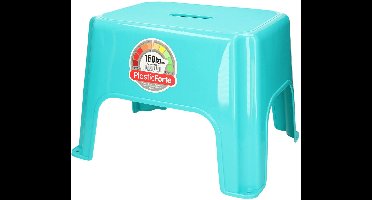 Plasticforte Caravan of camper trapje / opstapje - kunststof - blauw - 40 x 30 x 28 cm - 1 trede
