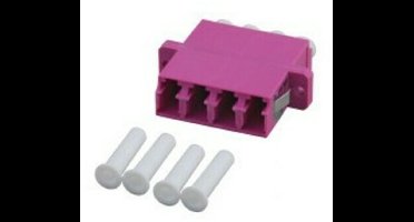 Danicom Multimode koppeling 4-voudig LC-LC quad paars