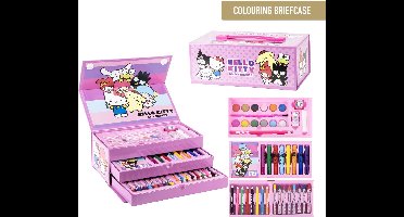 Hello Kitty Tekenset – Knutselen Meisjes – 44-delig Kleuren