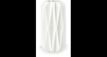 vtwonen Vaas Diamond - Bloemenvaas van Porcelein - 3D print - 20x27.5cm