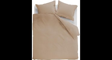 Ambiante Cotton Uni dekbedovertrek - Effen - Lits-Jumeaux - 240x200/220 cm - Khaki