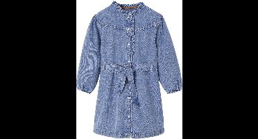 Vertbaudet Jurk in fantasie jeans voor meisjes