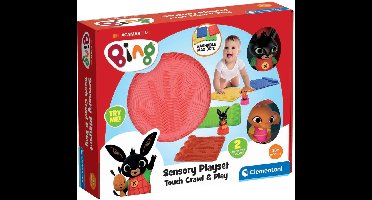 Clementoni - Baby - Bing - Sensorische Playset - Zachte matten met 2 speelfiguurtjes - vanaf 18 maanden