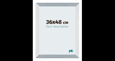 Your Decoration - Fotolijst 36x48 cm - MDF - Aluminium Geborsteld - Mura