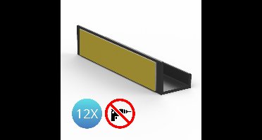 LP Houder Zwart – Zelfklevende Wandhouder voor Vinyl & CD’s – 12 Stuks (9 cm) – Inclusief Montagetape - LP Opbergen - Platenhouder - Vinylhouder