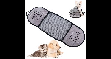 Boraboi® Extra Absorberende Huisdierhanddoek van Microvezel voor Katten en Honden, Sneldrogend en Zacht, 30 x 15 x 6 cm