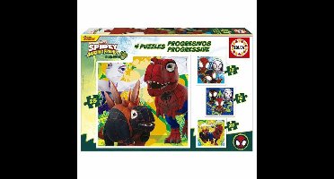 Set van 4 Puzzels Educa Dino Spidey (4 Stuks)