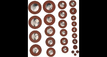 Zeynomax - Altsaxofoon Lederen Pads Vervanging Set met Zachte Lamsvacht - 26 Stuks