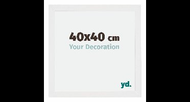 Your Decoration - Fotolijst 40x40 cm - MDF - Wit Hoogglans - Mura