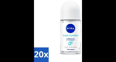 NIVEA - Deodorant Roller - Frisse Comfort - Antibacterieel - 50 ml - Bulkverpakking - 20 stuks
