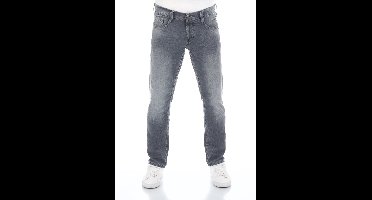 Mustang Heren Jeans Broeken Oregon tapered Fit Grijs Volwassenen