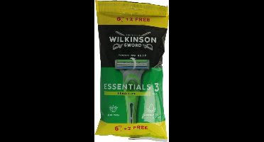 Wilkinson Essential sensitive 6+2 disposable 8 Stuks