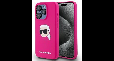 Karl Lagerfeld Hoesje Voor Iphone 15 Pro Max 6.7 Hardcase Siliconen Karl Head