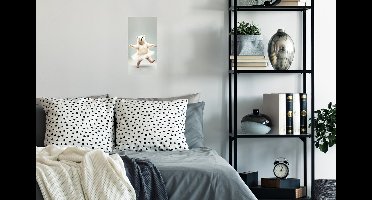 PosterMonkey - Poster - IJsbeer - Rok - Portret - Wit - Poster in lijst - Frame - 20x40 cm - Poster met kader