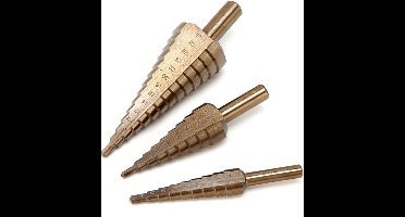 HBM 4 - 12 mm HSS - 5% Cobalt Trapgatboor / Stappenboor