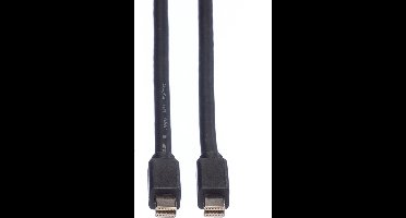 ROLINE DisplayPort kabel, Mini DP M - Mini DP M, zwart, 3 m