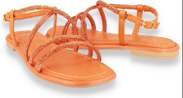 Marco Tozzi Dames Sandaal | Oranje | Maat: 39