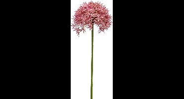 Emerald - Kunstbloem Allium 62cm roze - Kunstplant voor binnen
