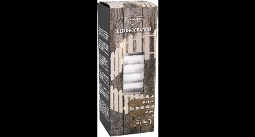 HIT - Tuinhekje wit 90x5 cm 41LED 3xAA