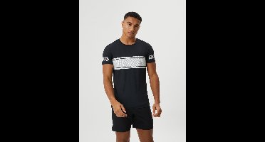 Björn Borg T-shirt stripe - zwart