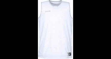 Spalding Move Basketbalshirt Kinderen - Wit / Zilver | Maat: 116